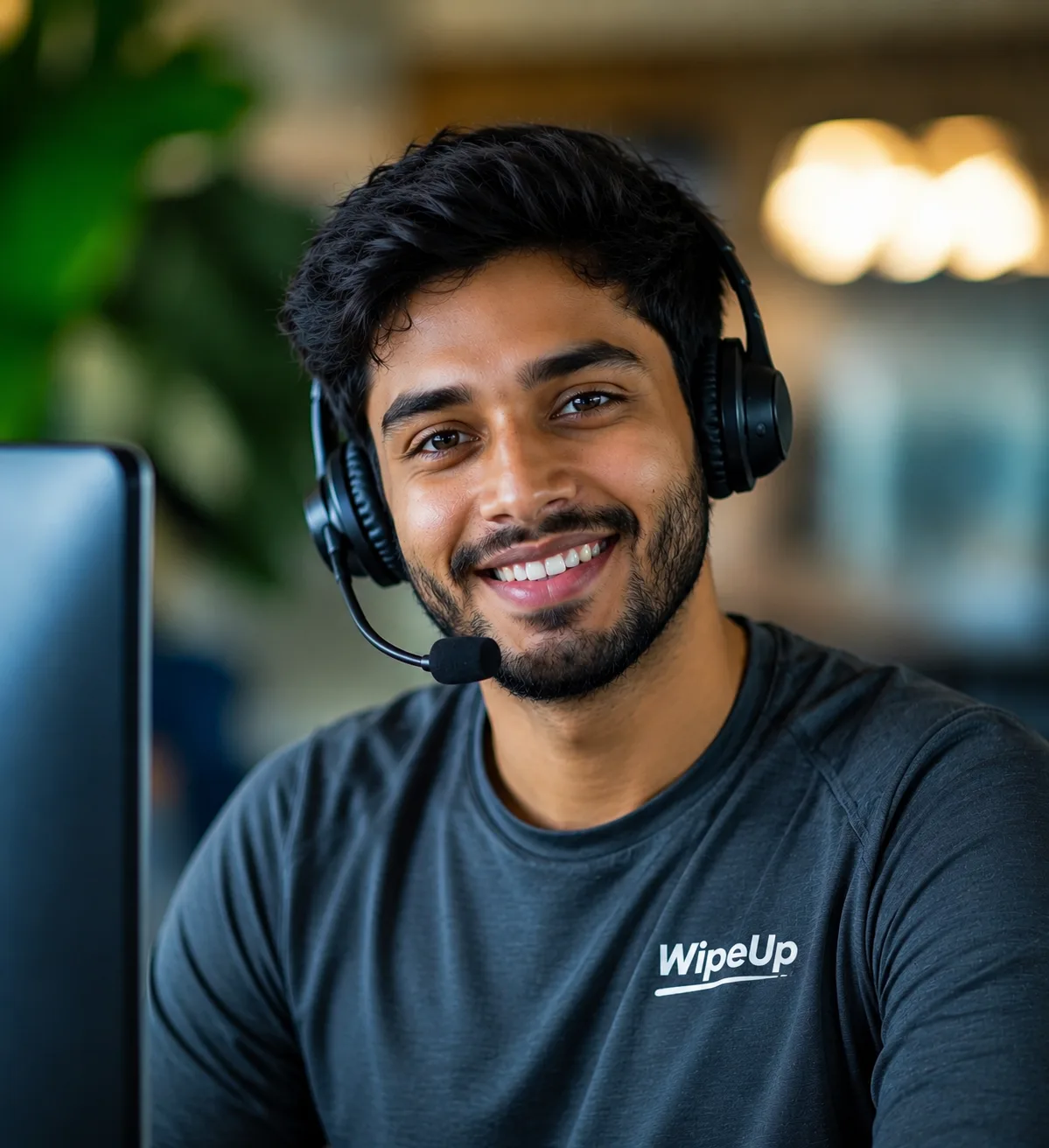 Support agent ready to help